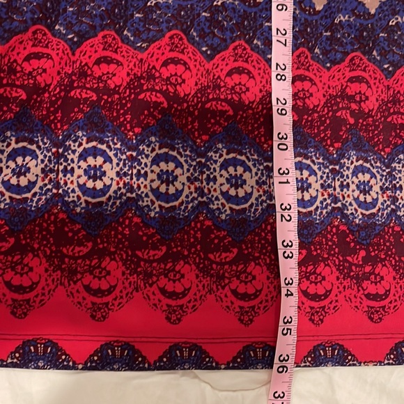 Donna Morgan abstract pattern multicolor dress, size 8 - Picture 9 of 13